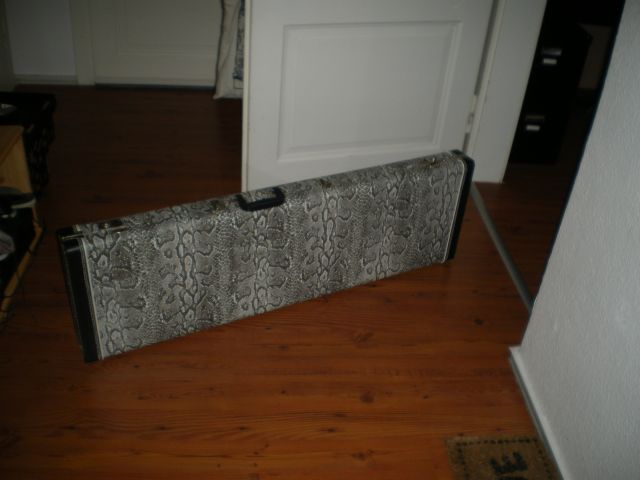 Verkaufe wunderschönen Basskoffer( BASS CASE) Schlangenlederoptik - Zubehoer für Instrumente - Dresden