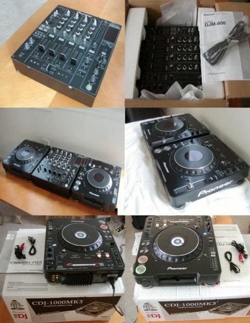 2 Pioneer CDJ1000 MK3 Pioneer DJM800 Mixer - Dj Equipment - 1