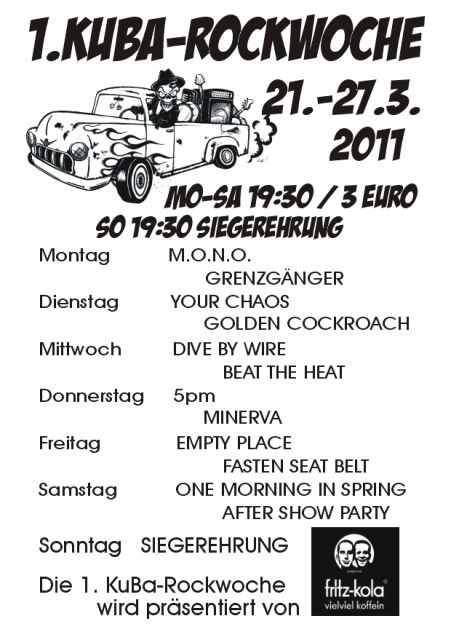 KuBa Rockwoche - Bands - Hamminkeln