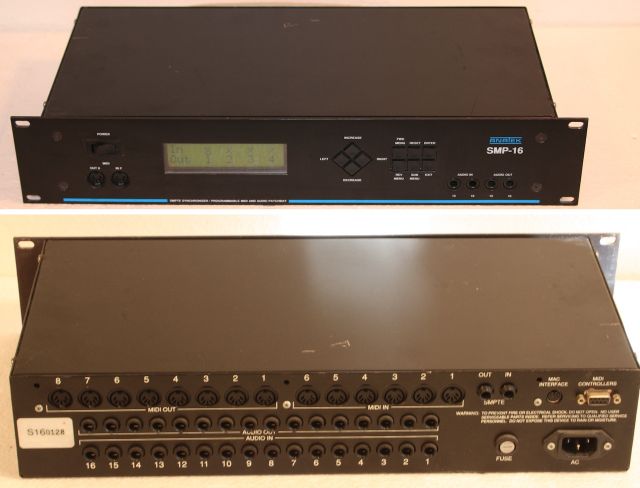 Anatek SMP 16 Prog. 16 in 16 out Audio Patchbay,Midi Patchbay - Tonstudio - Berlin