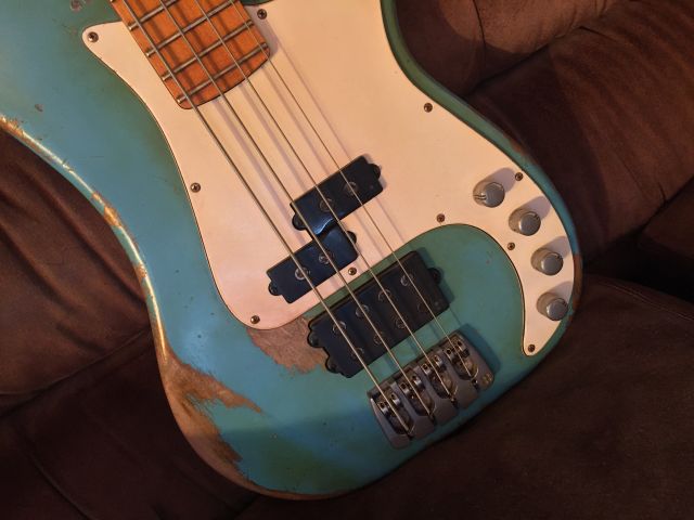 Sandberg California Bass, Heavy Relic, Türkis, Aktiv - Saiteninstrumente Elektr - Düsseldorf