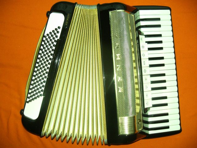Hohner Akkordeon Lucia IV P, 96 Bässe, 4 chörig, neu gewartet, s. gepflegter Z - Tasteninstrumente Akustisch - Karlsruhe