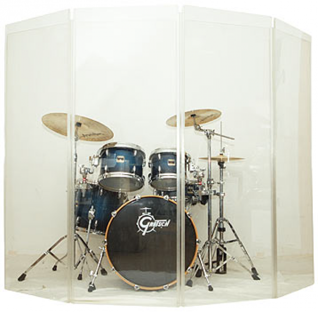 Acrylschallwand für drummer - Drums Percussion - Dortmund