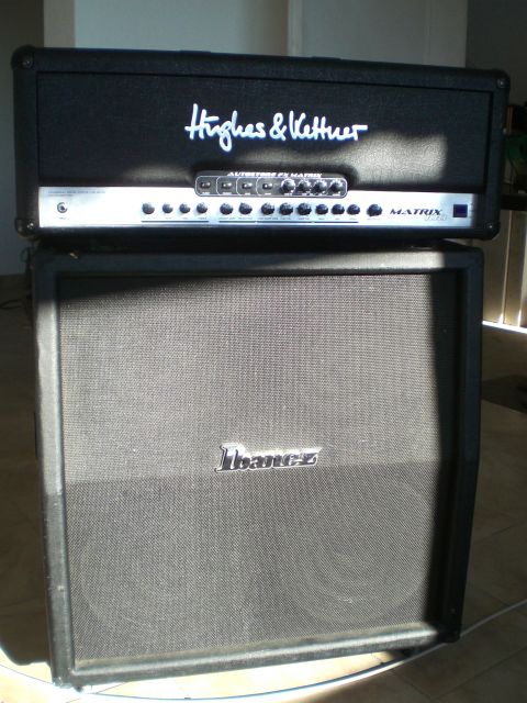 Gitarrencombo zu verkaufen, Hughes&Kettner Topteil mit Ibanez Box 4x12   - Verstaerker - Bad Oeynhausen
