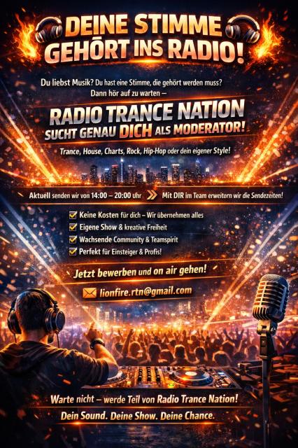 Webradio Radio-Trance-Nation sucht Moderatoren - Sonstiges - Übach-Palenberg