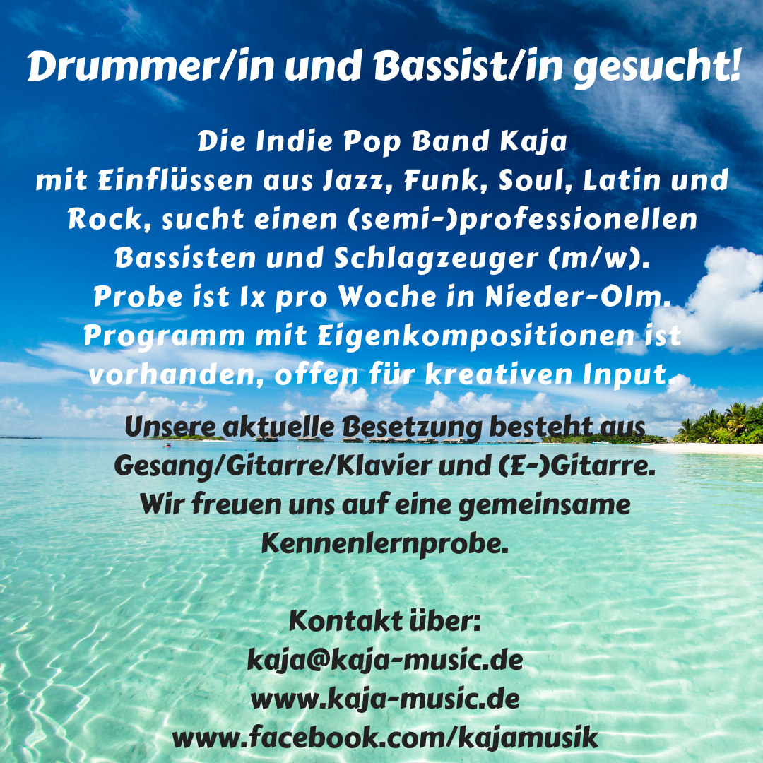 Drummer/in und Bassist/in gesucht! - Bands - Nieder-Olm