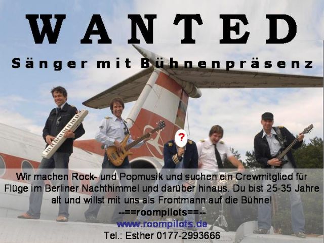 Sänger von Band in Berlin gesucht - Bands - Berlin