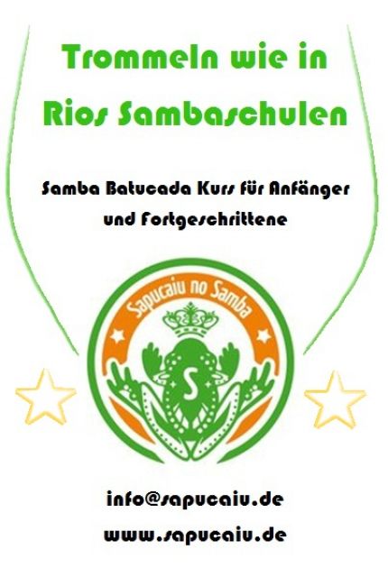 Trommeln wie in Rio s Sambaschulen - Musikunterricht - Berlin