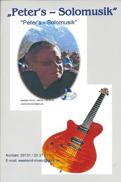 Peters Solomusik  Alleinunterhalter - Musiker - Bamberg
