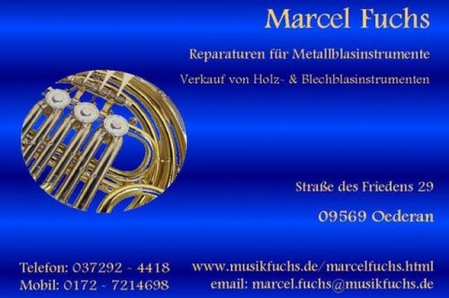 Marcel Fuchs - Reparaturen für Metallblasinstrumente - Blasinstrumente - Oederan