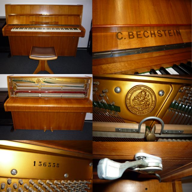 C. BECHSTEIN Klavier Model 12 N Nussbaum mit Dämpfer - Tasteninstrumente Akustisch - Brühl